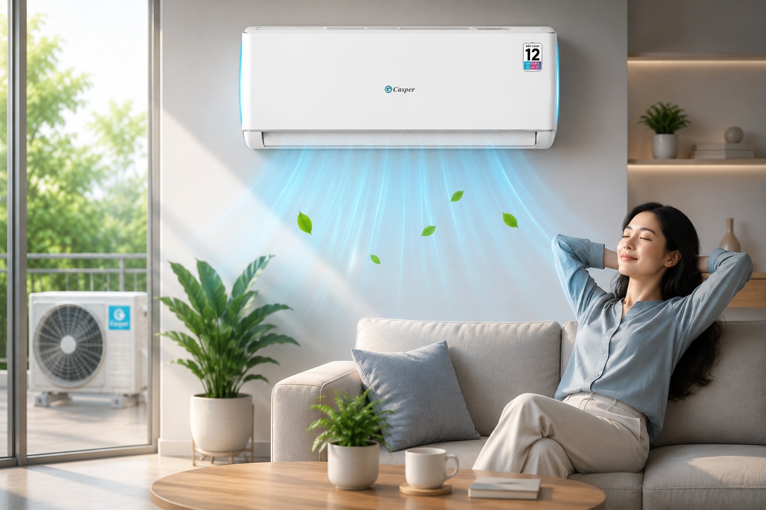 Ngân sách khoảng 5 triệu, chốt ngay điều hòa Casper GC-09IB36 đỉnh nhất phân khúc