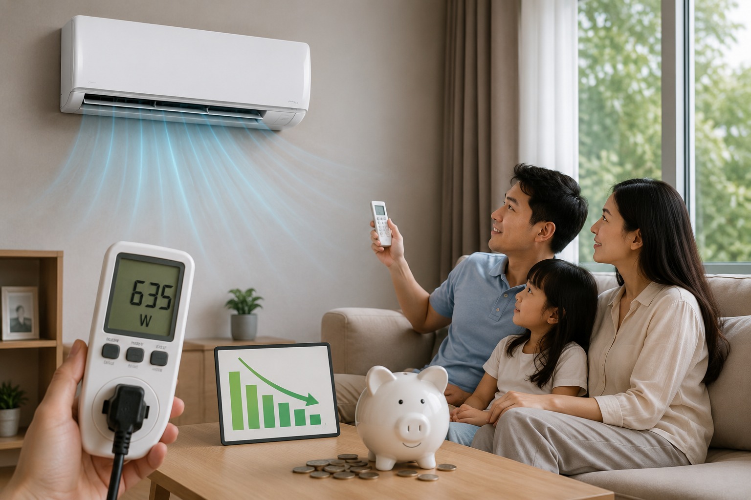 Kiểm chứng thực tế về khả năng tiết kiệm điện của điều hòa Casper 9000btu JC-09IU36