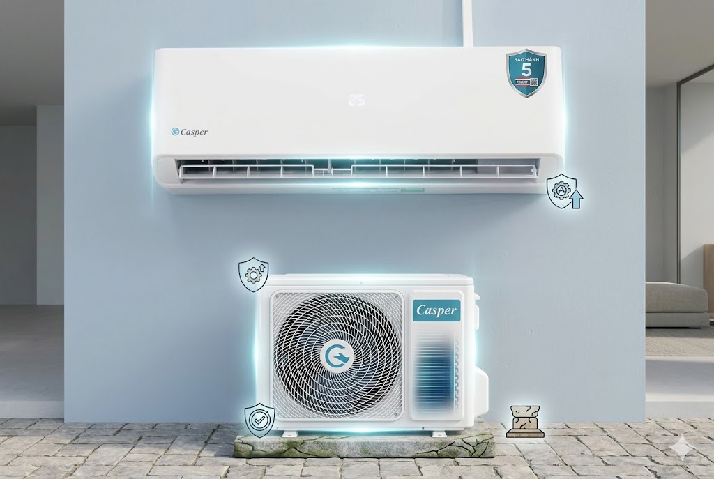 Điều hòa Casper SC-09FB36A, dòng điều hòa giá rẻ hiếm hoi có độ bền bỉ cực cao