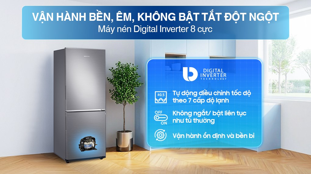 6 tính năng hiện đại trong tủ lạnh Samsung RB27N4020S9/SV 2 cánh bạn cần biết