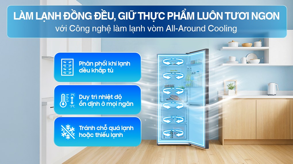 6 tính năng hiện đại trong tủ lạnh Samsung RB27N4020S9/SV 2 cánh bạn cần biết