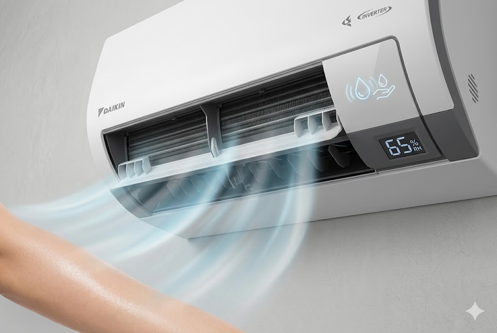 Khám phá chế độ Humi Comfort Plus chống khô da trên điều hòa Daikin 24000btu FTKM71AVMV