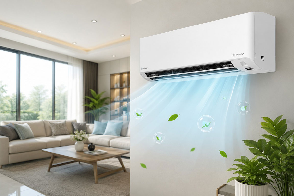 Chẳng còn sợ mùi ẩm mốc trong phòng rộng khi lựa chọn điều hòa Daikin FTKY71ZVMV