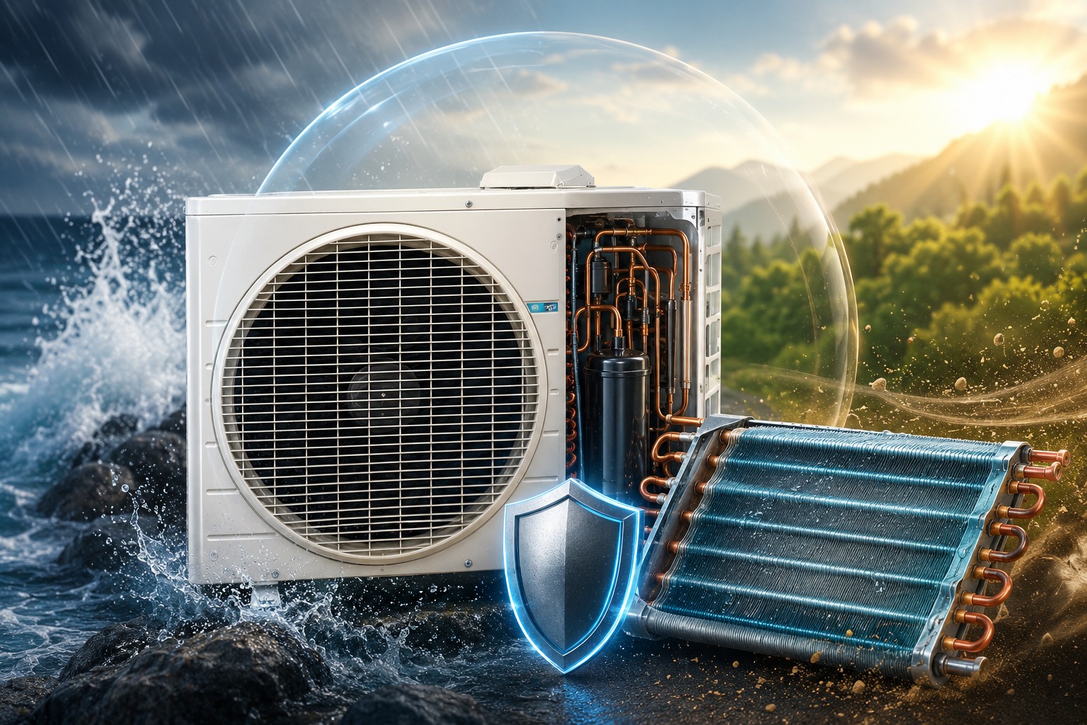 Dàn tản nhiệt chống ăn mòn siêu bền, lý do điều hòa Daikin FTF85XV1V thách thức thời gian