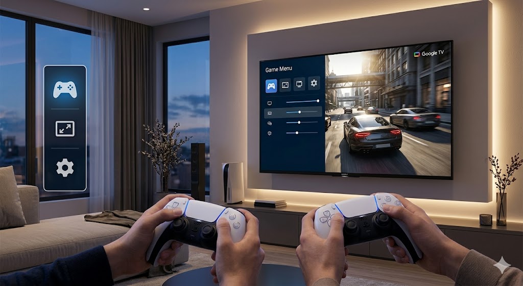 Cách thiết lập Game Menu tối ưu đồ họa khi chơi PS5 trên Google Tivi Sony