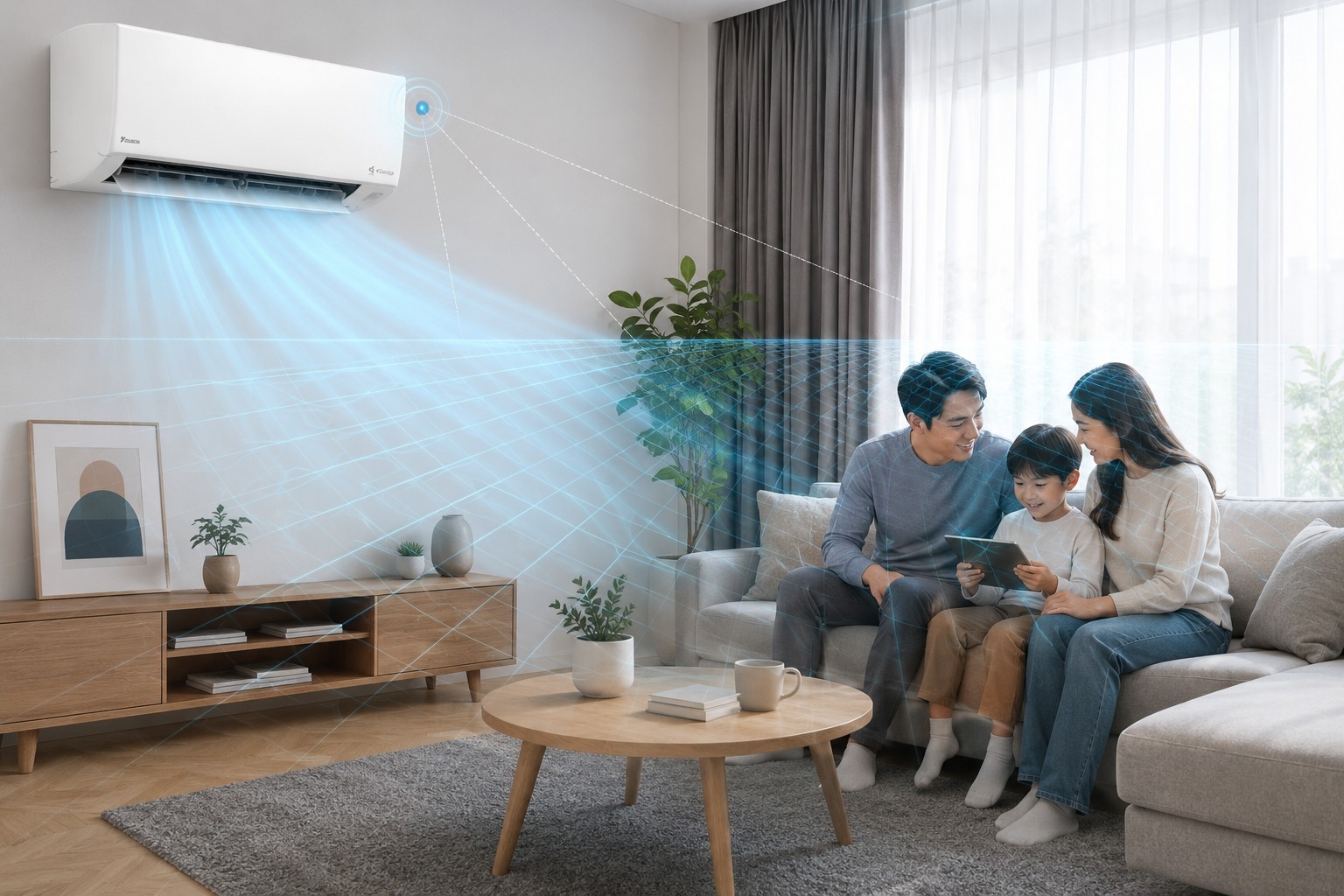 Công nghệ mắt thần thông minh trên điều hòa Daikin FTKY25ZVMV hoạt động thế nào?