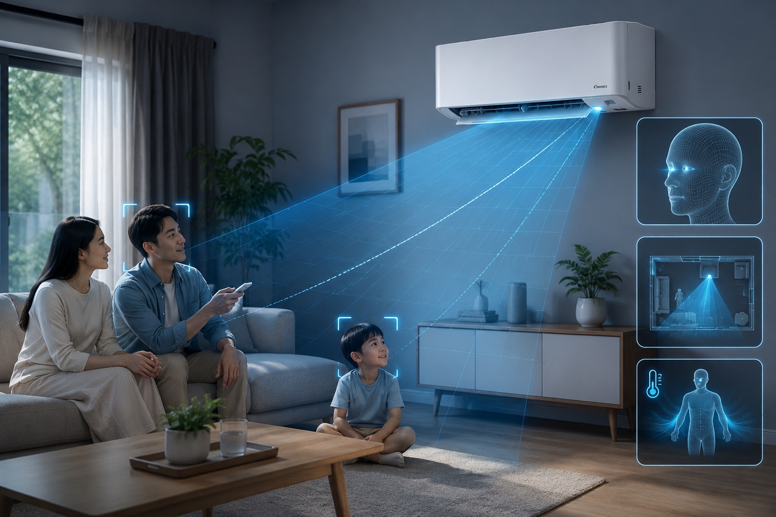 Công nghệ mắt thần thông minh trên điều hòa Daikin FTKY25ZVMV hoạt động thế nào?