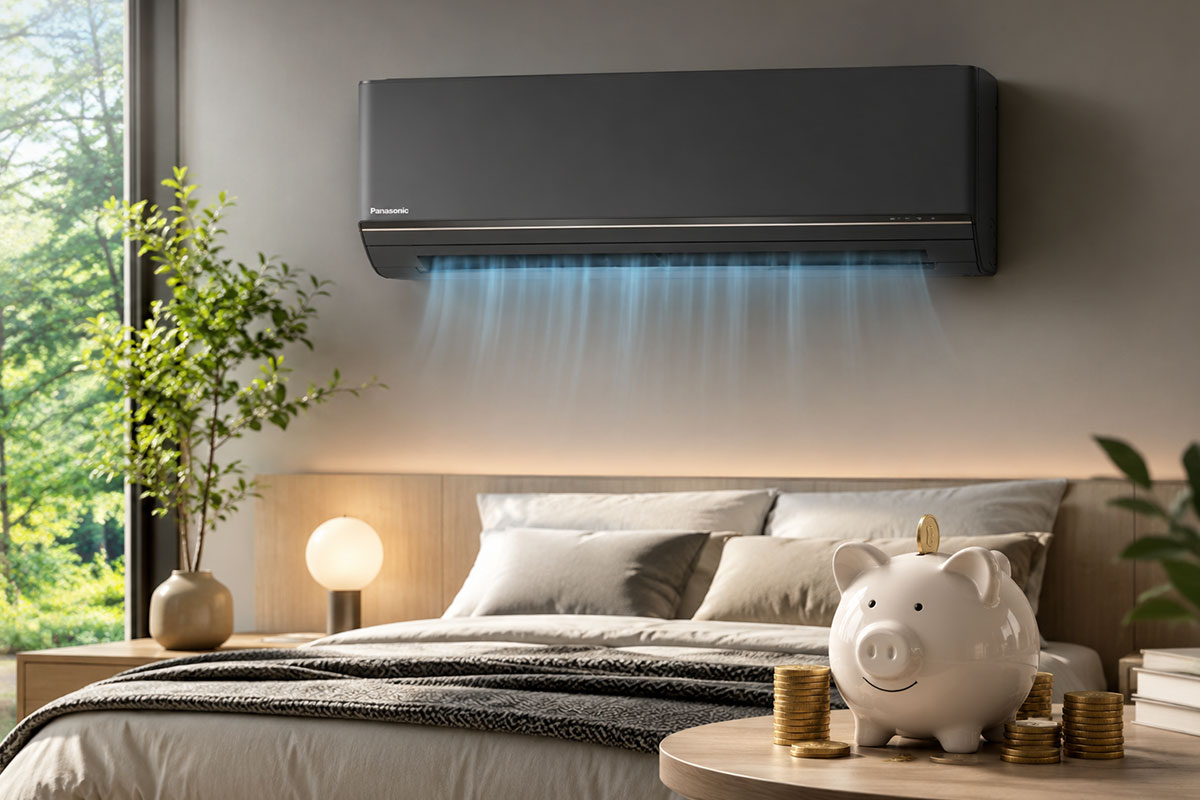 Điều hòa Panasonic 9000btu CS-AU9BKH-8, đầu tư một lần mà tiết kiệm tiền điện dài lâu