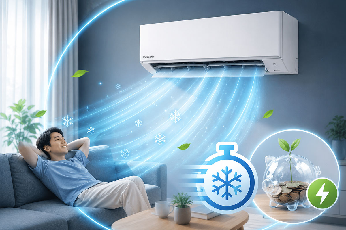 Trải nghiệm thực tế điều hòa Panasonic CS-N24AKH-8 làm lạnh nhanh nhưng liệu có tốn điện?