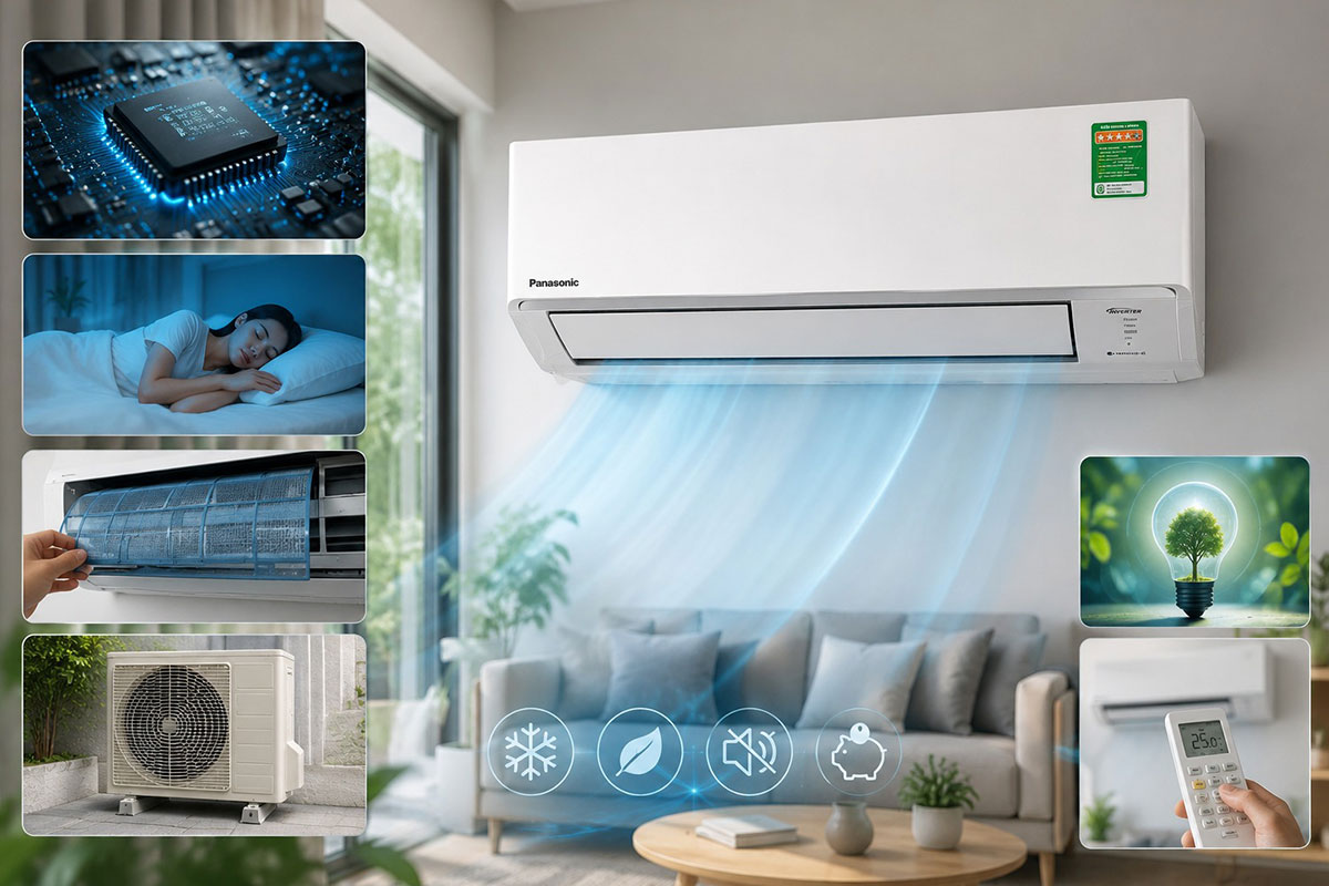 Bỏ hơn 9 triệu mua điều hòa Panasonic 9000btu 1 chiều CS-RU9CKH-8D là đáng giá hay phí tiền?