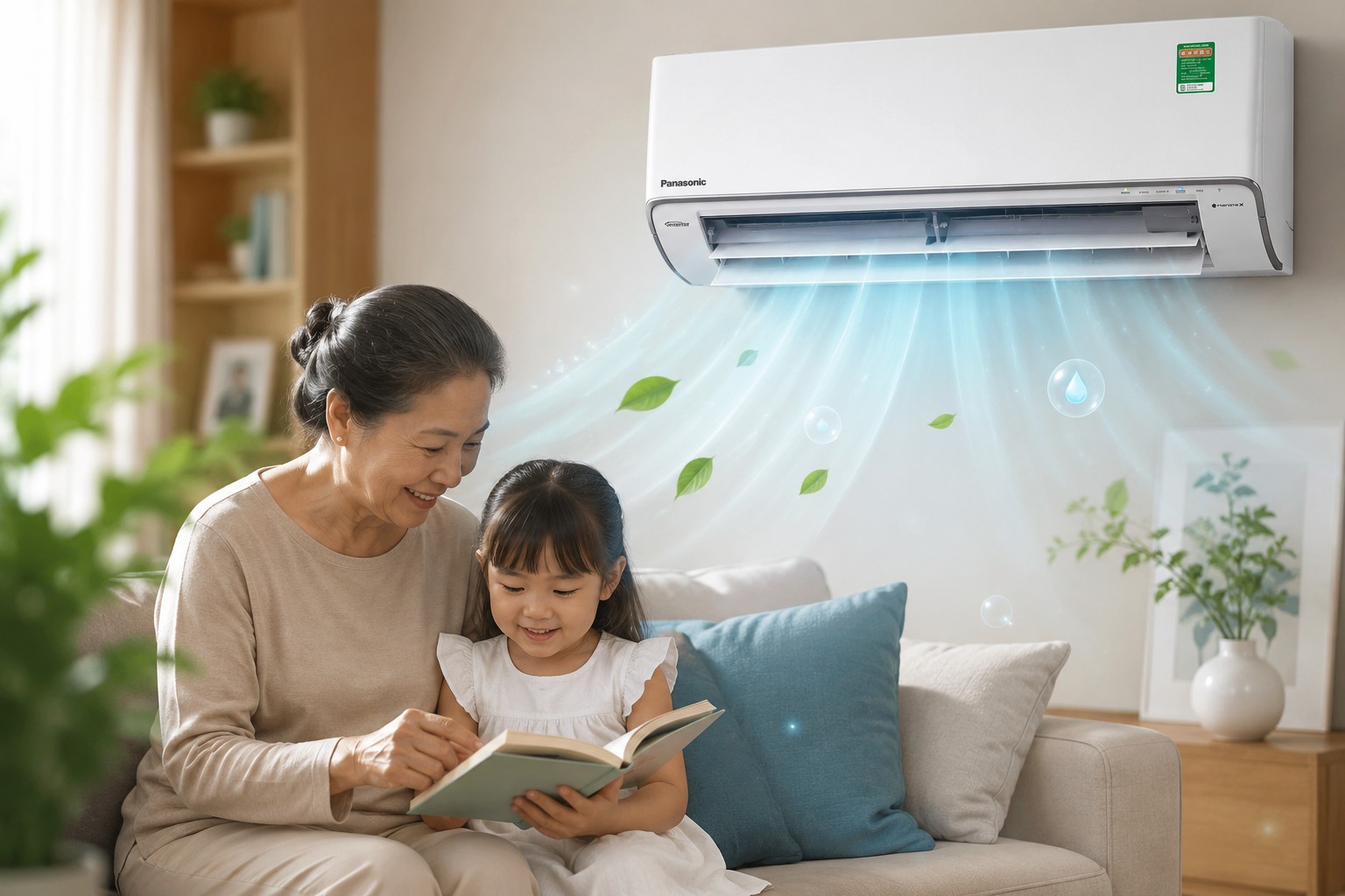 Vì sao điều hòa Panasonic CS-XU12BKH-8 là lựa chọn số 1 cho nhà có người già và trẻ nhỏ?