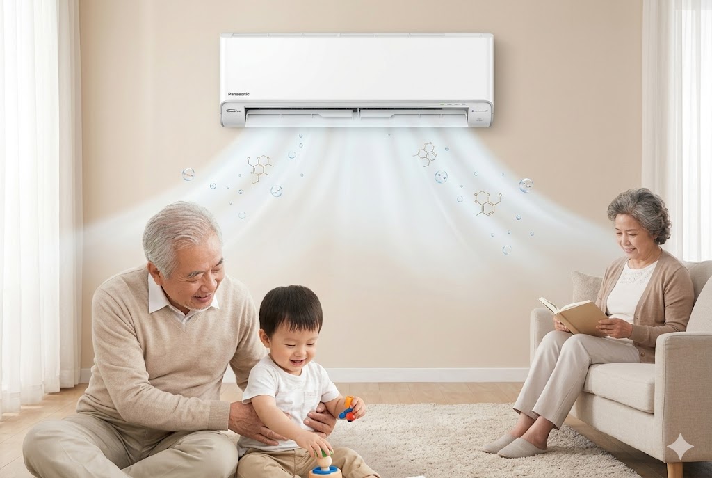 Vì sao điều hòa Panasonic CS-XU12BKH-8 là lựa chọn số 1 cho nhà có người già và trẻ nhỏ?