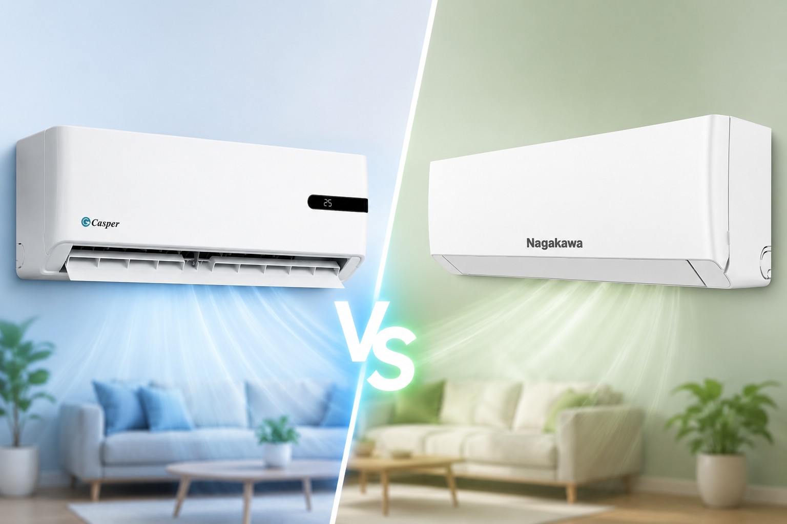 Nên mua máy lạnh nào tầm giá 6 triệu giữa điều hòa Casper GC-12IB36 và Nagakawa NIS-C12R2U51?