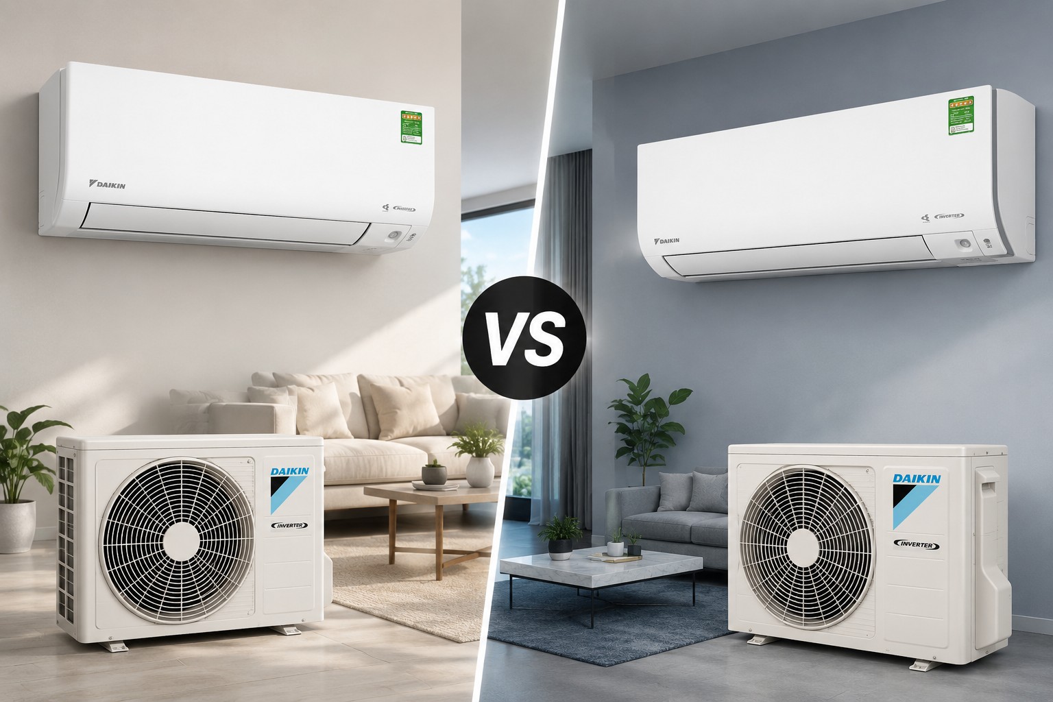 So sánh chi tiết điều hòa Daikin FTKM60AVMV và FTKF60ZVMV, nên chọn dòng nào?