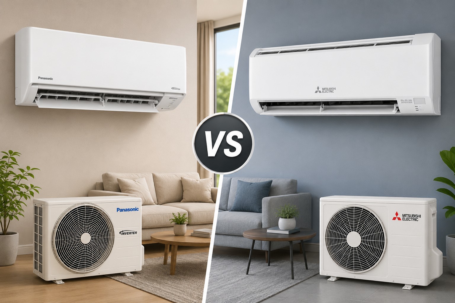 So sánh điều hòa Panasonic CS-RU12CKH-8D và Mitsubishi MSY-JA35VF, nên mua loại nào?