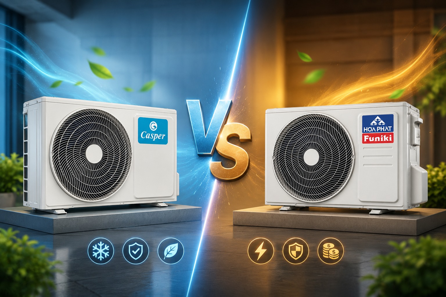 So sánh điều hòa Casper SC-24FB36M và Funiki HSC24TMU: Kẻ tám lạng, người nửa cân