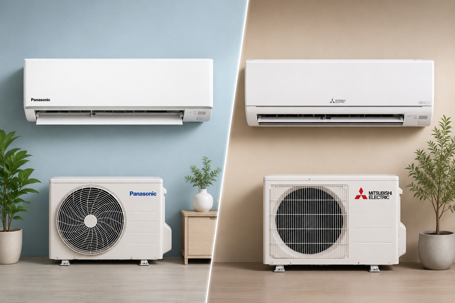 Mua điều hòa cơ nên chọn điều hòa Panasonic CS-N12AKH-8 hay Mitsubishi Electric MS-JS35VF?