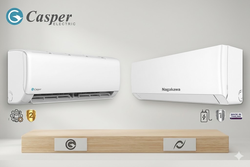 So sánh điều hòa Casper SC-24FB36M và Nagakawa NS-C24R2U86, hãng nào bền hơn?