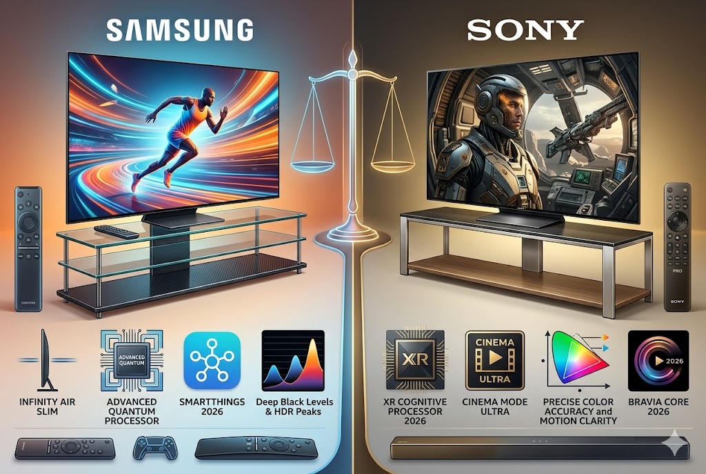 Nên chọn mua tivi Samsung hay tivi Sony, so sánh chi tiết 2026