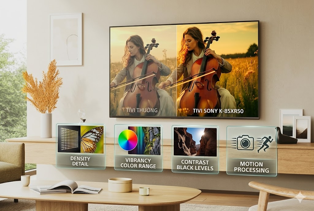 Tivi Sony Mini LED 85 inch K-85XR50 khác gì với tivi thường, câu trả lời nằm ở 4 điểm này
