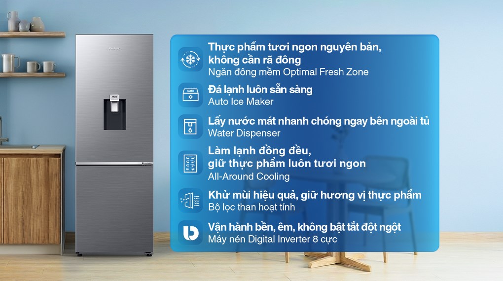 Khám phá công nghệ tuyệt vời trên tủ lạnh Samsung RB30N4190S9/SV 2 cánh