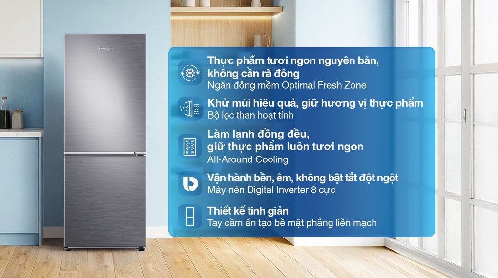 Điểm đáng chú ý có trong tủ lạnh Samsung RB27N4020S9/SV 2 cánh bạn cần biết
