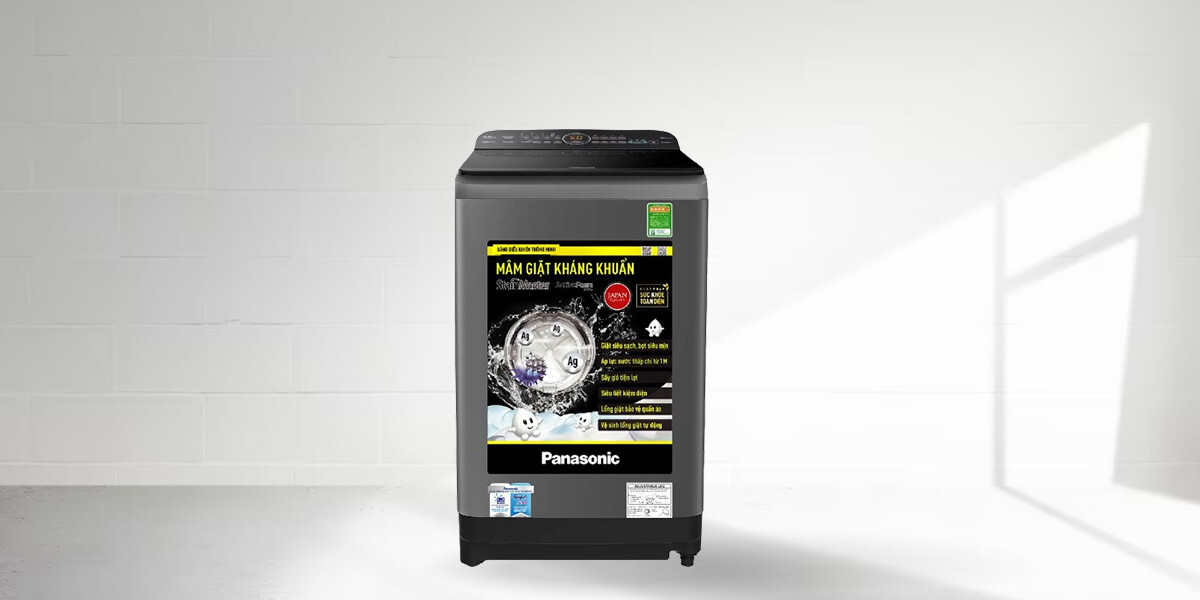 Máy Giặt Panasonic 9Kg Lồng Đứng NA-F90A9DRV Giải Pháp Giặt Giũ Hiệu Quả Cho Gia Đình Việt