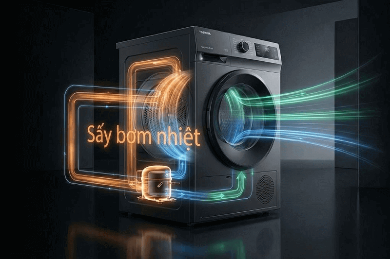 Có nên lựa chọn máy sấy quần áo Toshiba inverter 8kg TD-T21B90HWV(MG) cho gia đình không?