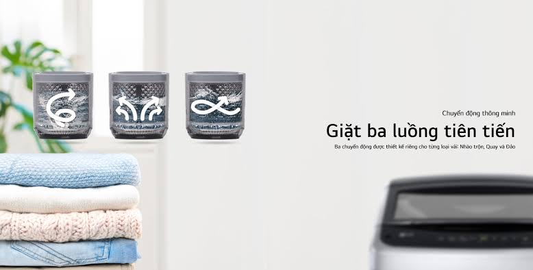 Máy giặt LG lồng đứng 15Kg T2515VBTB giá siêu hợp lý, hội tụ công nghệ hiện đại lại rất tiết kiệm điện