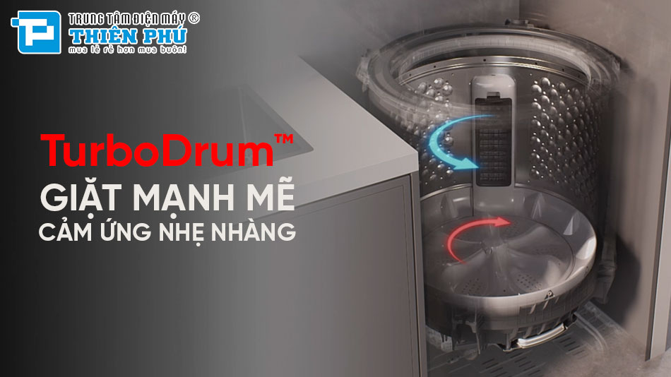 Máy giặt LG lồng đứng T2310VS2B có đáng tiền? Khám phá 7 lợi thế khiến gia đình đông người yêu thích