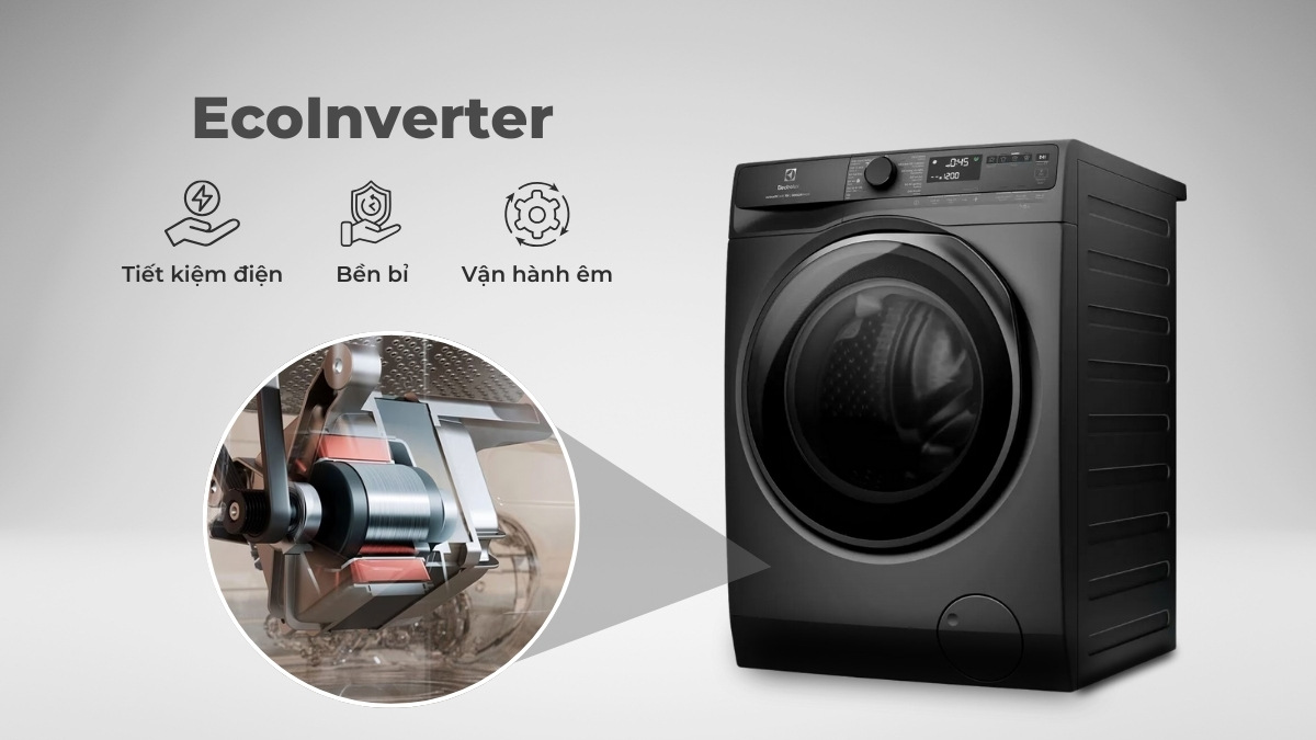 Máy giặt Electrolux 10kg cửa ngang EWF1043R7SC lựa chọn tốt cho gia đình 5 đến 7 người
