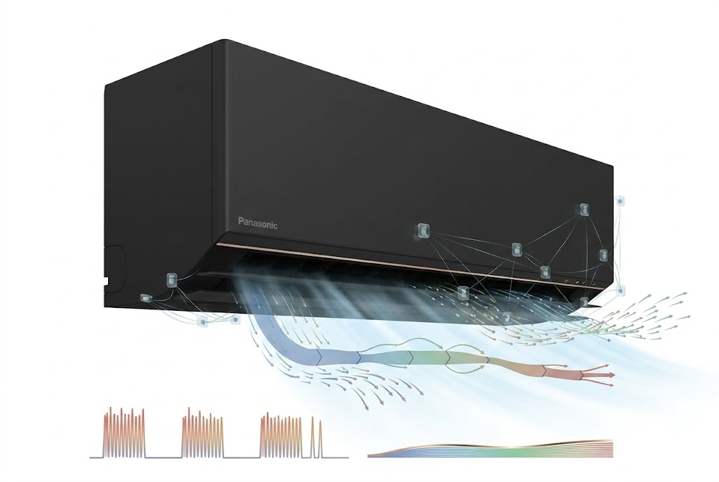 Công nghệ Inverter và ECO AI trên điều hòa Panasonic CS-AU12BKH-8 tiết kiệm điện thế nào?