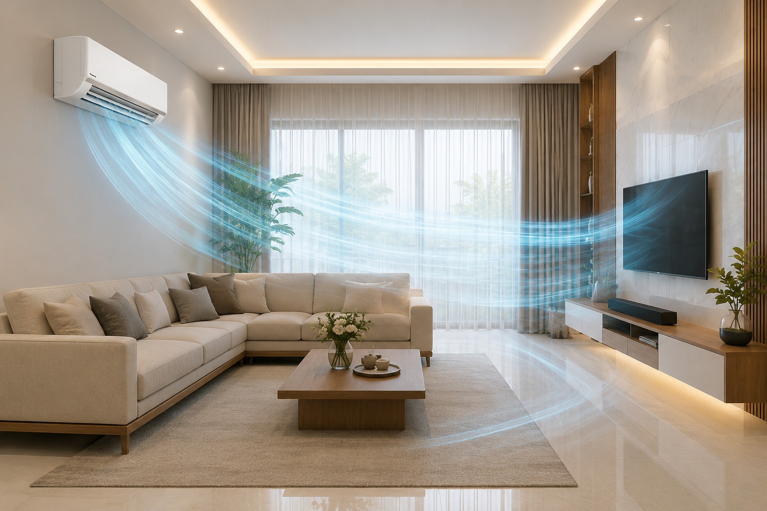 Phòng khách 40m2 dùng điều hòa Panasonic CS-N24AKH-8 có đủ mát không?