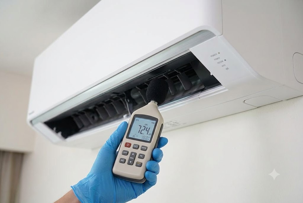 Điều hòa Panasonic CS-RU24CKH-8D có tiếng ồn lớn không, xem ngay đo đạc thực tế