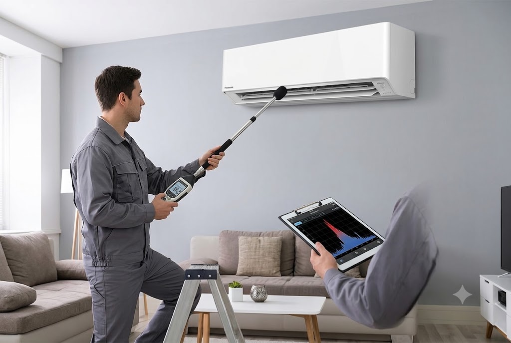 Điều hòa Panasonic CS-RU24CKH-8D có tiếng ồn lớn không, xem ngay đo đạc thực tế