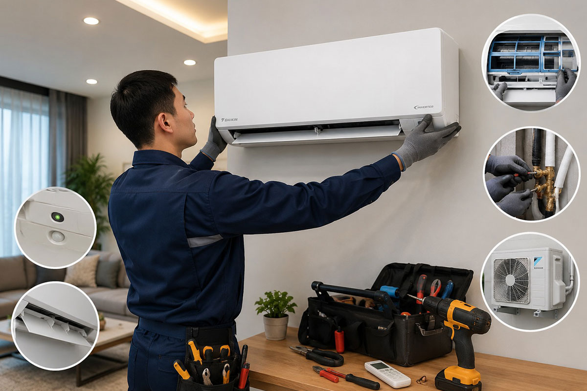 Góc nhìn từ thợ lắp đặt, vì sao chúng tôi luôn khuyên chọn điều hòa Daikin FTKY60ZVMV