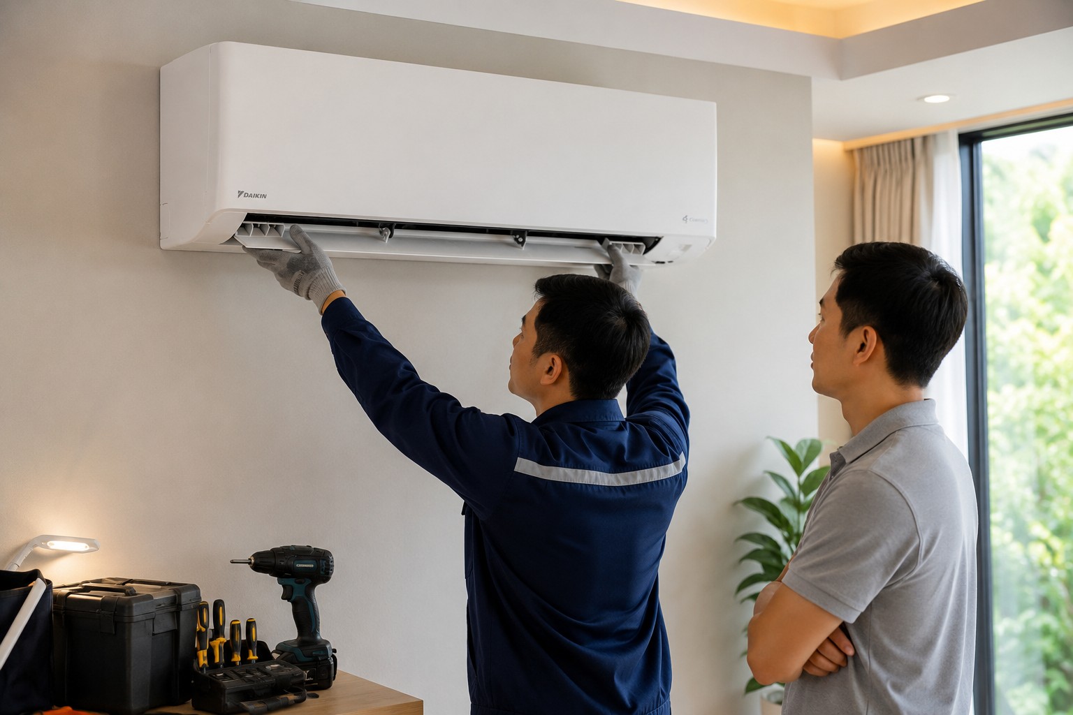 Góc nhìn từ thợ lắp đặt, vì sao chúng tôi luôn khuyên chọn điều hòa Daikin FTKY60ZVMV