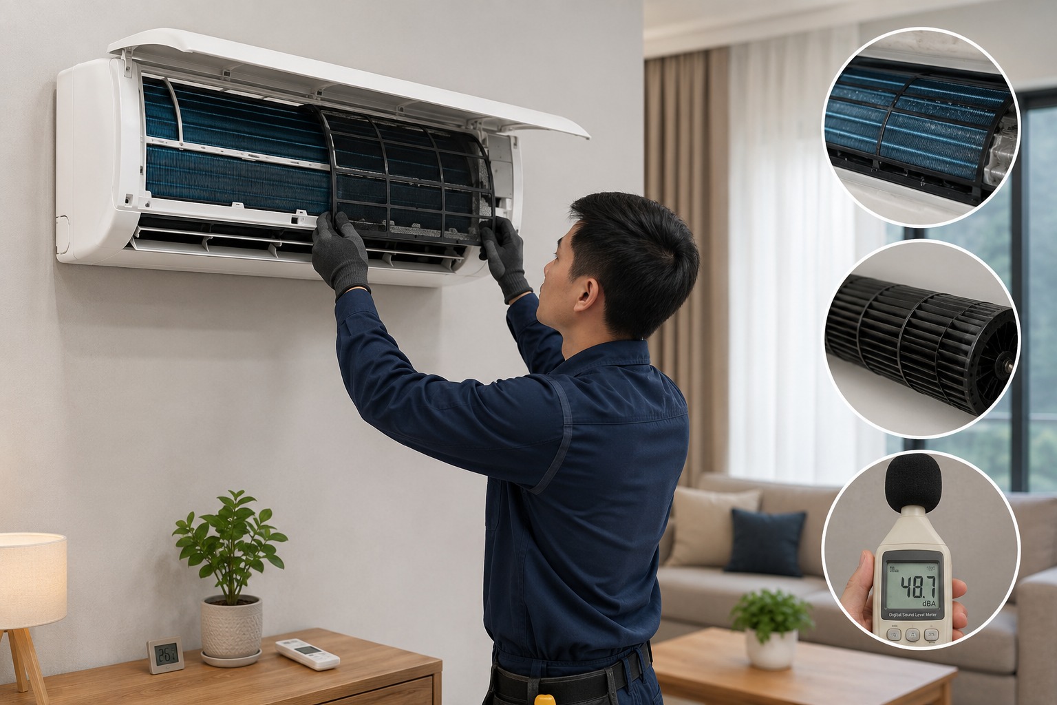 Dùng điều hòa Casper JC-12IU36 dùng 2-3 năm có bị kém mát, kêu to không?