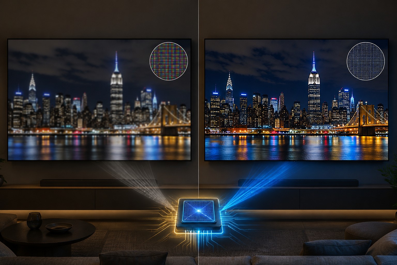 Tính năng nâng cấp hình ảnh 4K trên tivi Sony OLED K-55XR80M2 có khác gì tivi thường?
