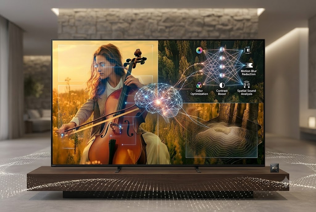 Bộ xử lý XR Processor AI trên tivi Sony 85 inch K-85XR50 thông minh đến mức nào?
