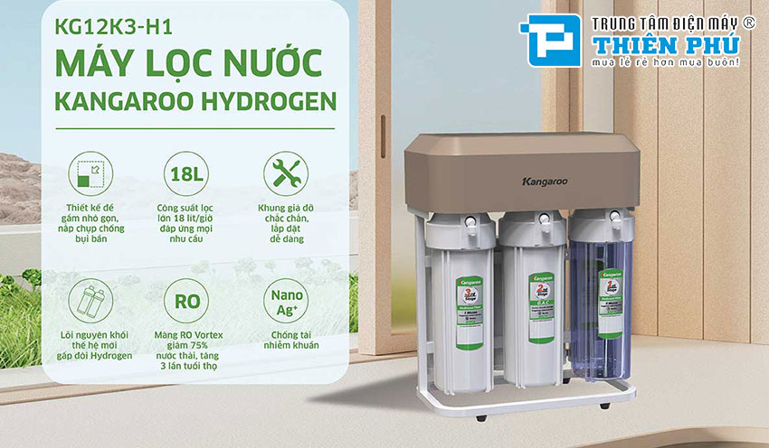 Máy Lọc Nước Kangaroo Hydrogen KG12K3-H1 12 Lõi