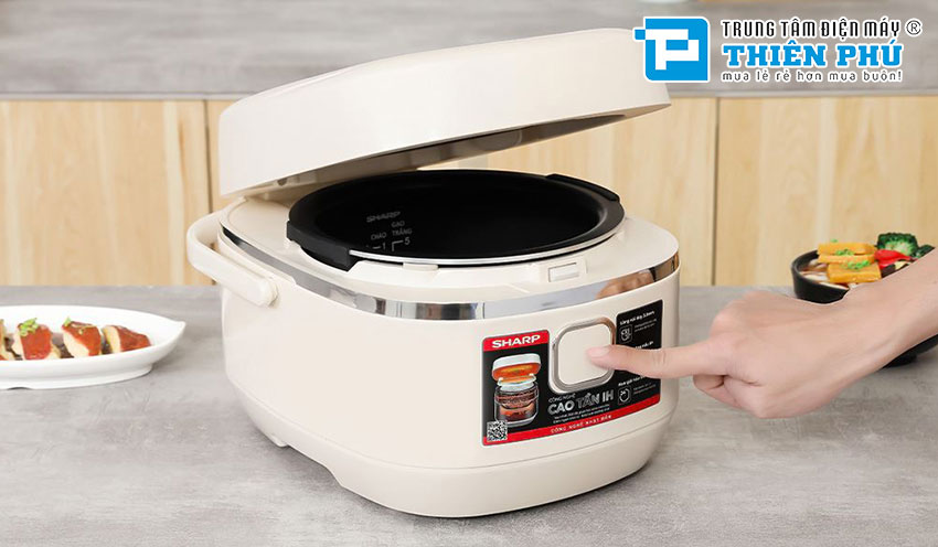 Nồi Cơm Điện Cao Tần Sharp KS-IH18IX-WH 1.8 Lít