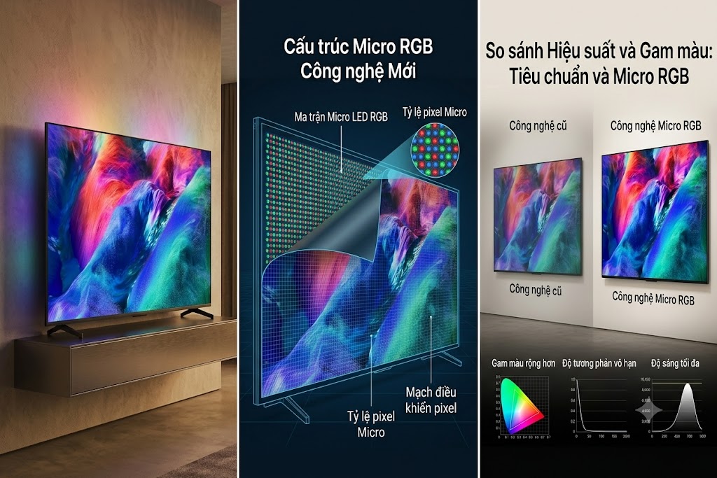 Review tivi Samsung 65 inch 4K MRA65R85HAKXXV mới với công nghệ Micro RGB là gì?