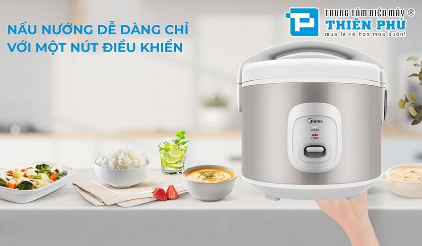 Nồi Cơm Điện Midea MRM18010BDG 1.8 Lít. 
