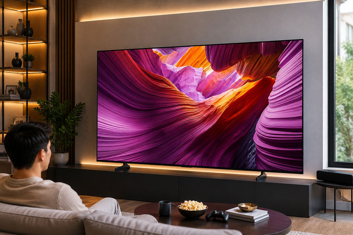 Review tivi Samsung OLED 65 inch QA65S85HAEXXV, đỉnh cao màu sắc chuẩn Pantone