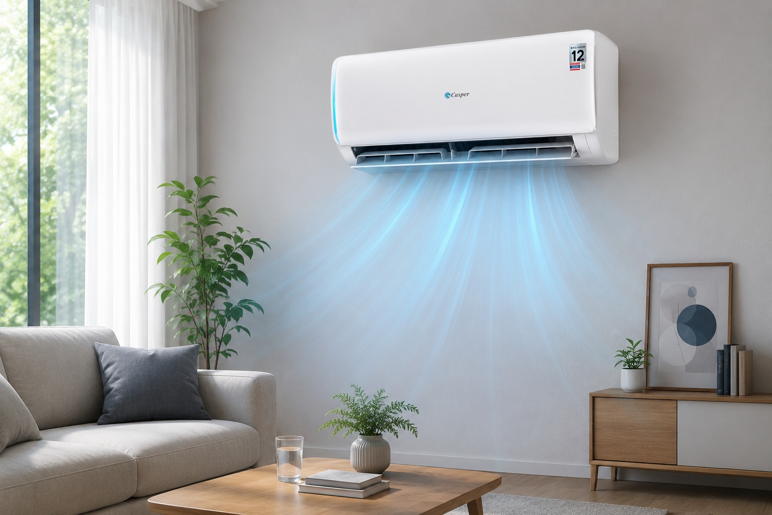 Giá chỉ bằng một nửa thương hiệu lớn, liệu điều hòa Casper JC-24IU36 có làm mát kém hơn?