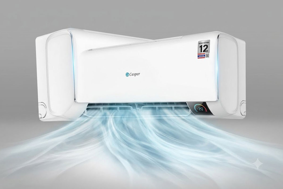 Giá chỉ bằng một nửa thương hiệu lớn, liệu điều hòa Casper JC-24IU36 có làm mát kém hơn?