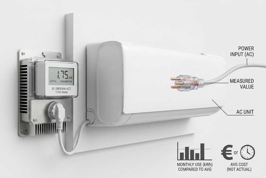 Điều hòa Casper 18000btu SC-18FB36M có tốn điện không? Công suất tiêu thụ thực tế
