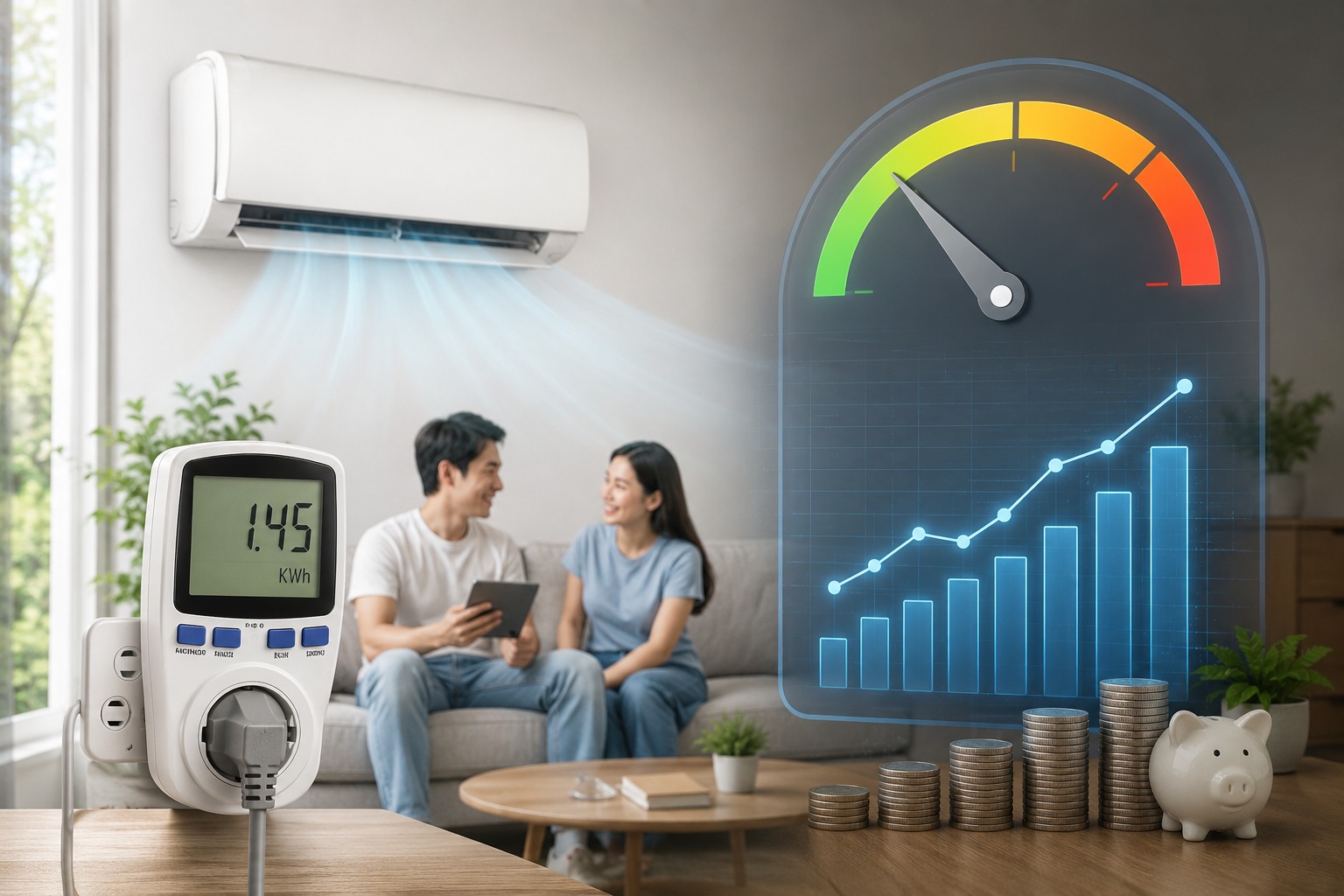 Điều hòa Casper 18000btu SC-18FB36M có tốn điện không? Công suất tiêu thụ thực tế