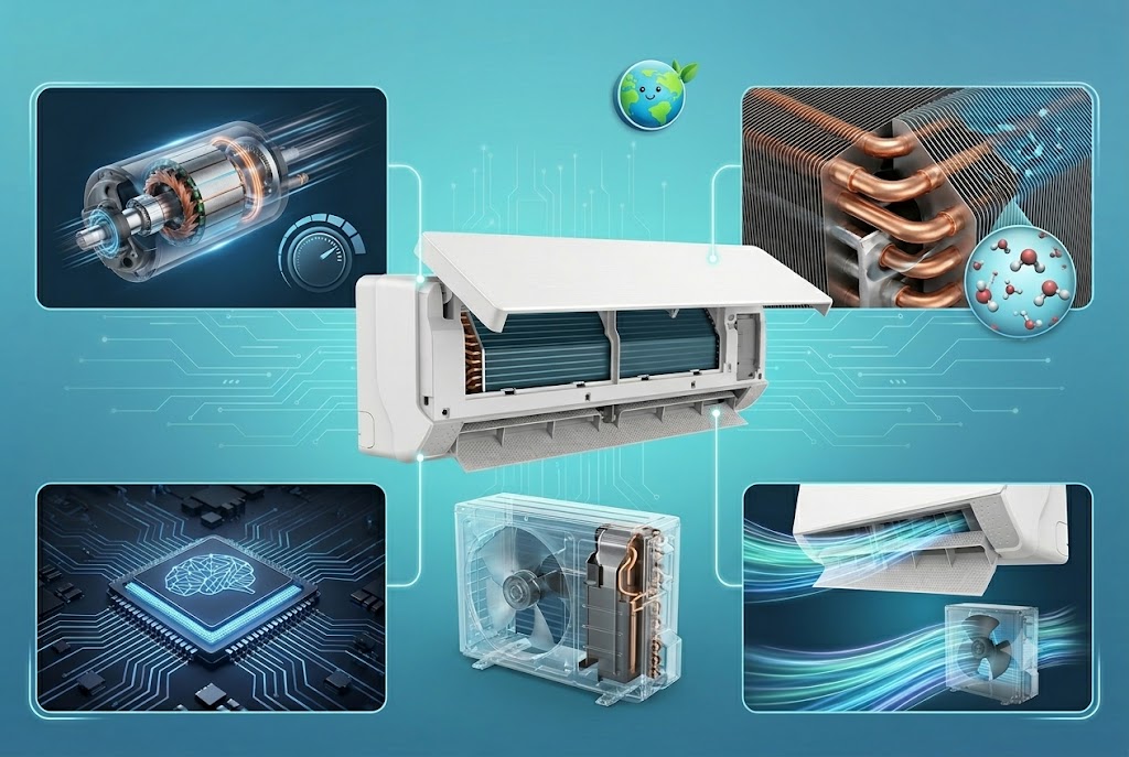 Vì sao điều hòa Casper inverter XC-09IU38 có thể đạt chỉ số tiết kiệm điện CSPF 8.03?